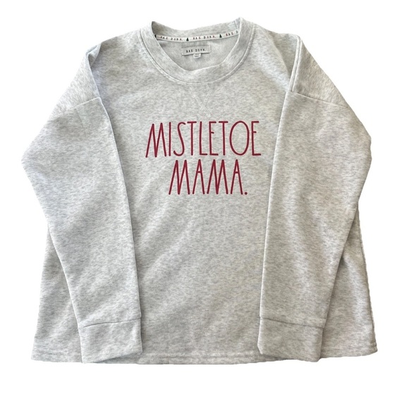 Rae Dunn Sweaters - Rae Dunn Medium Mistletoe Mama Pullover Crewneck Sweatshirt Women's Christmas